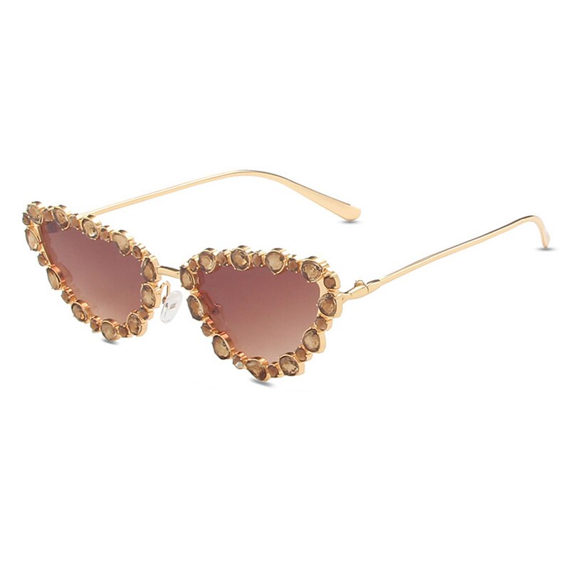 Rhinestone Fever - Embellished Cat Eye Sunglasses - Model Mannequin