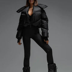 Elowen – Luxe Cropped Puffer Jacket