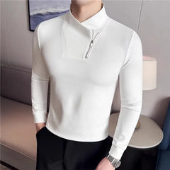 Kaelion – Modern Zip Collar Slim Fit Top