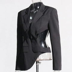 Umara - Cutout Buckle Detail Blazer