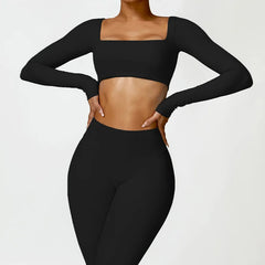 Ysoria – Sculpt Long Sleeve Active Crop Top