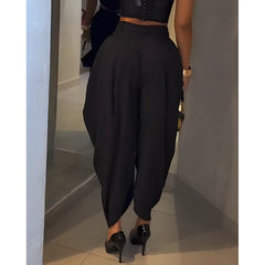 Posie - High-Waist Wide Leg Pants