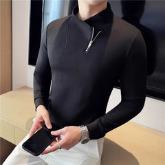 Kaelion – Modern Zip Collar Slim Fit Top