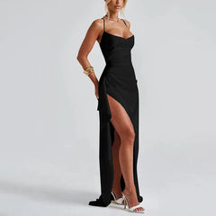 Kaja - Thigh High Split Maxi Dress