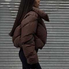 Elowen – Luxe Cropped Puffer Jacket