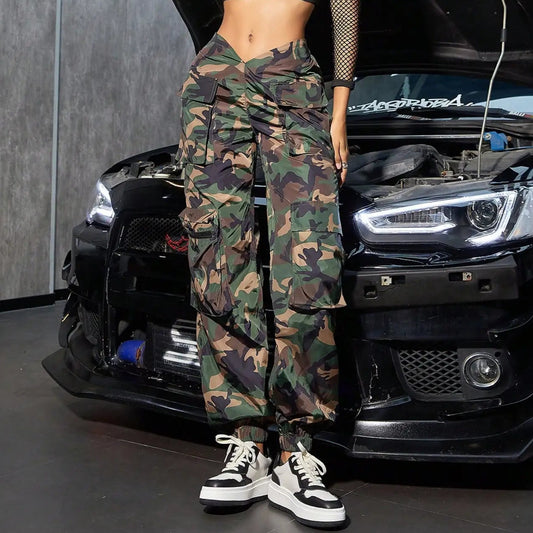 Kiana - Camouflage Cargo Pants
