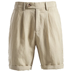 Aurelio – Tailored Linen Blend Shorts