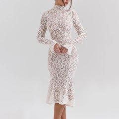 Astra - Lace Midi Dress