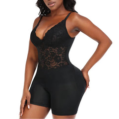 Full Body Lace Bodysuit with Butt Pads