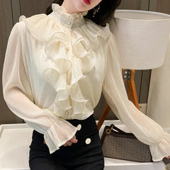 Amelise - Ruffle Blouse
