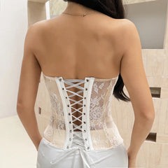 Sorélisse – Lace Corset Bustier Top