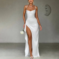 Kaja - Thigh High Split Maxi Dress