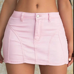 Opal - A-Linien-Jeans-Minirock