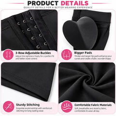Quenara – High Waist Heart-Shaped Hip & Butt Padded Shaper Shorts