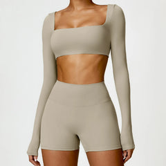 Ysoria – Sculpt Long Sleeve Active Crop Top
