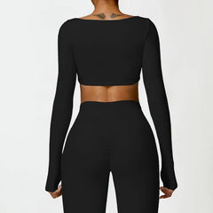 Ysoria – Sculpt Long Sleeve Active Crop Top