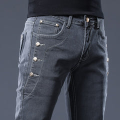Camilo - Stretchy Mid-Waist Denim Pants