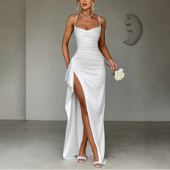 Kaja - Thigh High Split Maxi Dress