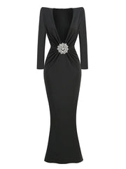 Amara - Crystal Embellished Gown