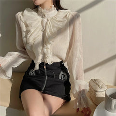 Amelise - Ruffle Blouse