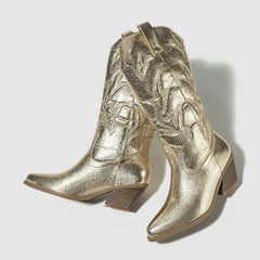 Donisha - Metallic Color Cowboy Boots