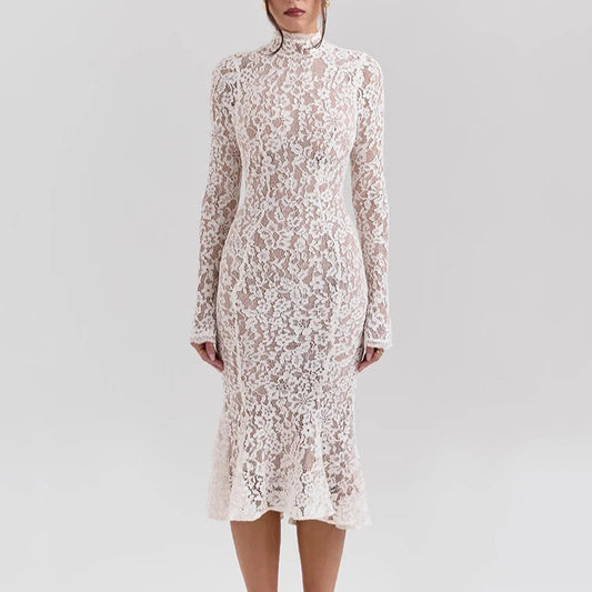 Astra - Lace Midi Dress