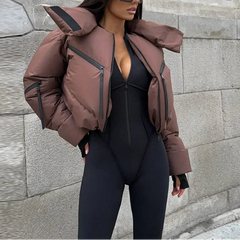 Elowen – Luxe Cropped Puffer Jacket