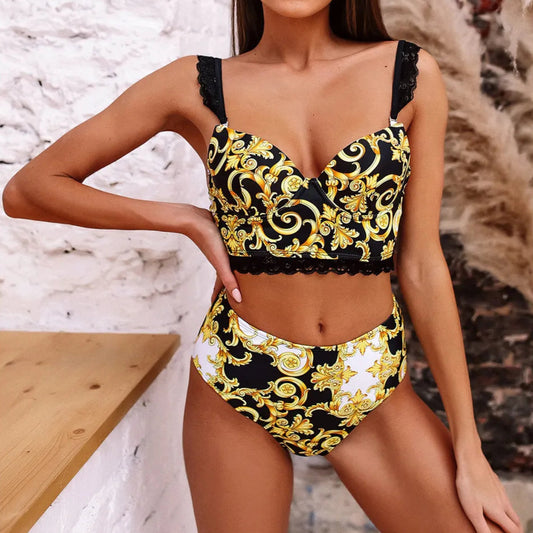 Zanobia – Zweiteiliges Bikini-Set mit Paisley-Print