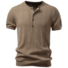Caelric – Textured Knit Long Sleeve Men’s Top