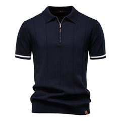 Kaelric – Zip Collar Knit Polo