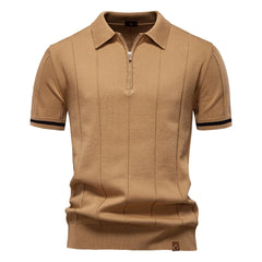 Kaelric – Zip Collar Knit Polo
