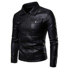 Darian – Classic Black Faux Leather Jacket