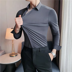 Rodney - Men's Long Sleeve Stretch Shirt