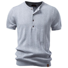 Caelric – Textured Knit Long Sleeve Men’s Top