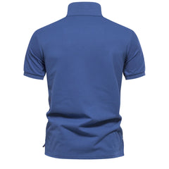 Zephron – Floral Panel Polo Shirt