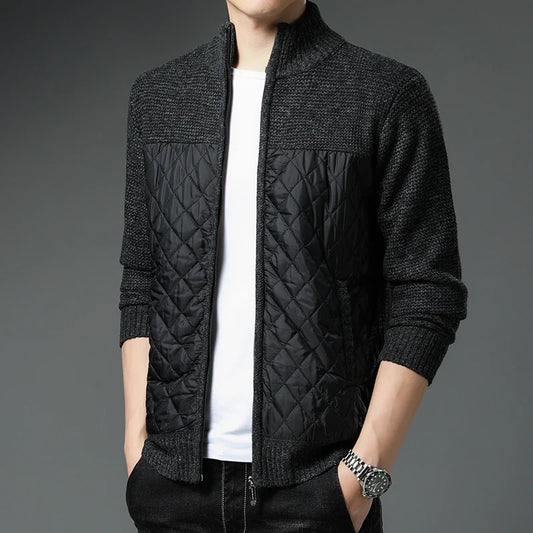 Axl - Men’s Quilted Knit Cardigan