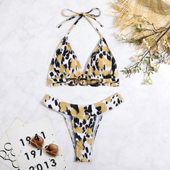 Lynn – Zweiteiliges Bikini-Set mit Leopardenmuster
