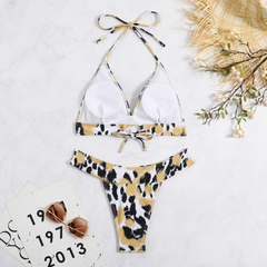 Lynn – Zweiteiliges Bikini-Set mit Leopardenmuster