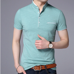 Liam - Camisa de cuello de mandarín