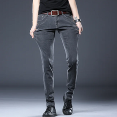 Camilo - Stretchy Mid-Waist Denim Pants