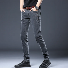 Camilo - Stretchy Mid-Waist Denim Pants