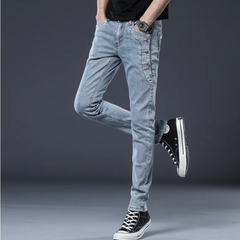 Camilo - Stretchy Mid-Waist Denim Pants