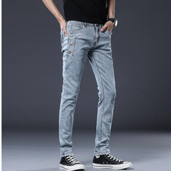 Camilo - Stretchy Mid-Waist Denim Pants