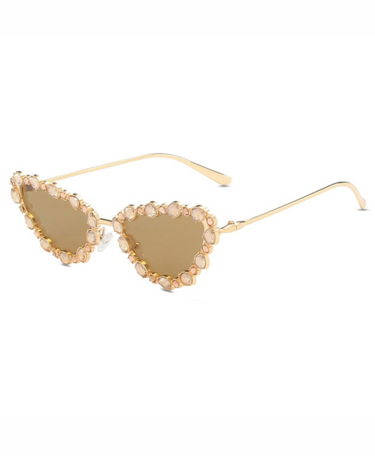 Rhinestone Fever – Verzierte Cat-Eye-Sonnenbrille