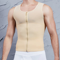 Men’s Zip Front Compression Tank Top - Model Mannequin