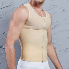 Men’s Zip Front Compression Tank Top - Model Mannequin