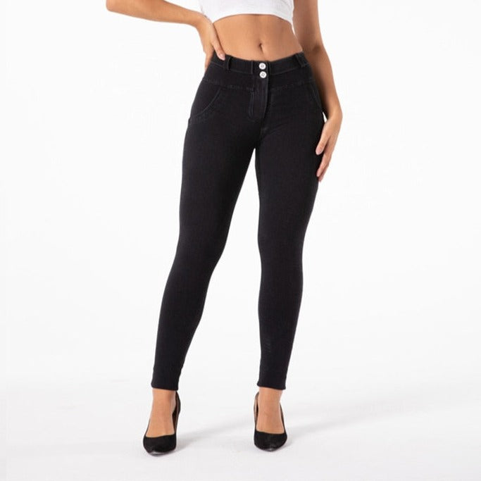 Cheeky Black Butt Lift Jeggings - Model Mannequin