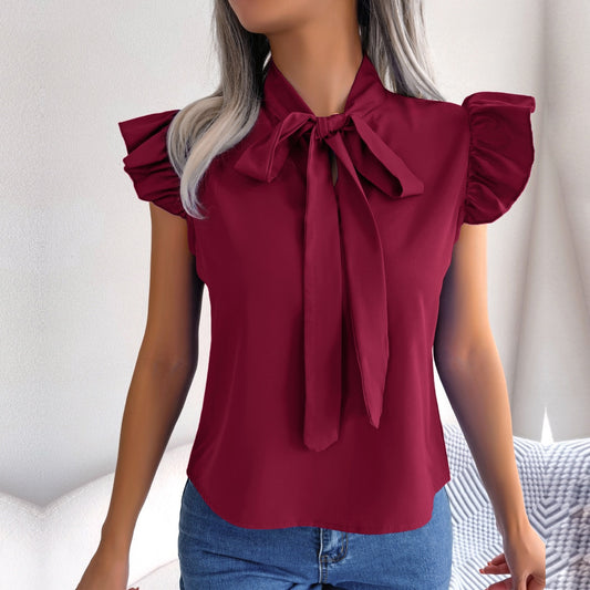 The Ultimate Guide to Styling a Ruffle Cap Sleeves Tie Neck Top