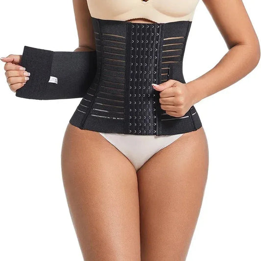 7 Boned Double Strap Waist Trainer | Firm Tummy Control