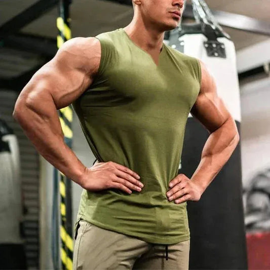 Ryvenor Performance V-Neck Muscle Tank: A Lightweight Men's Gym Tank Built for Movement